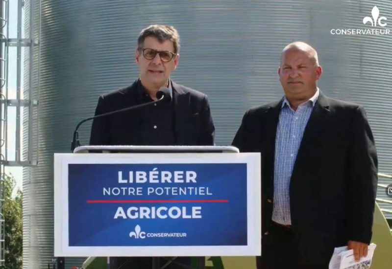 Le chef du Parti conservateur du Québec, Éric Duhaime. Photo: Capture d'écran Facebook