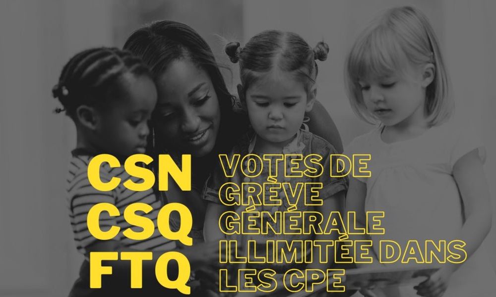 Journée de débrayage dans des CPE de la Montérégie