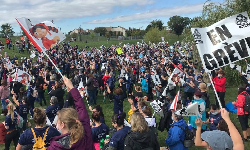 Deux syndicats pour les CPE exercent leur droit de grève cette semaine en Montérégie.
