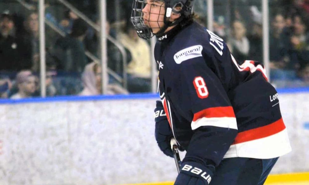 Le défenseur Gabriel L'Étoile a compté deux buts pour le CF Longueuil vendredi. Photo: Justin Gervais/Archives