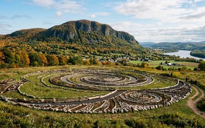 Voici ce que pourrait avoir l'air du land art à Mont-Saint-Hilaire Photo : générée par Gemini