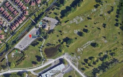La phase précédente d’aménagement du Grand parc urbain de Brossard a été lancée le mois dernier. Photo : Google Maps