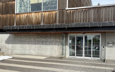 Boucherville,travaux,bibliothèque,ville,tri,documents,traitement,retours,ajustements,services,usagers,cas,entrée,fermée,chantier,conférence,salle,bâtiment