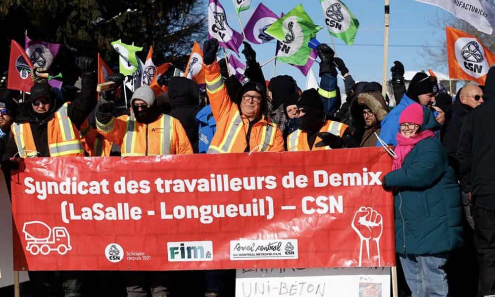 Les piquets de grève sont en place chez Béton Provincial à Longueuil