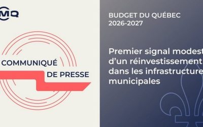 L'UMQ aurait aimé un budget mieux centré sur les besoins des municipalités
