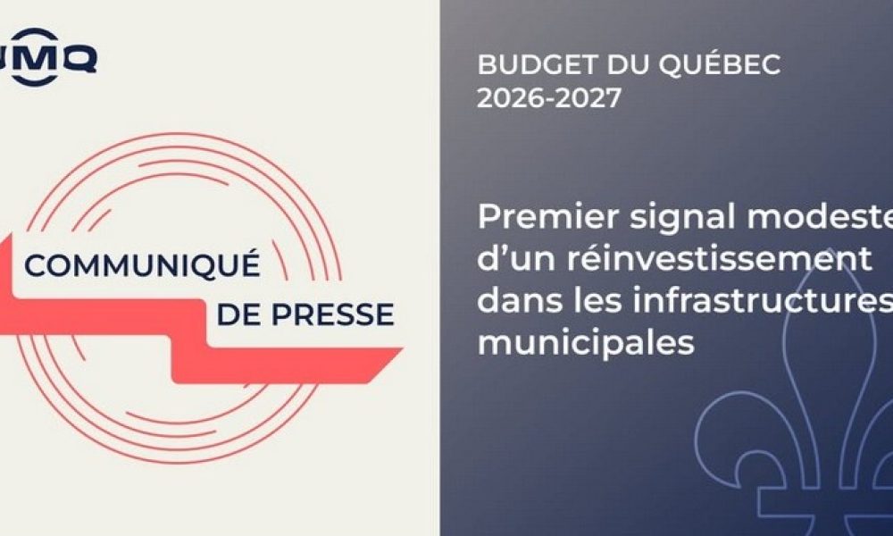 L'UMQ aurait aimé un budget mieux centré sur les besoins des municipalités