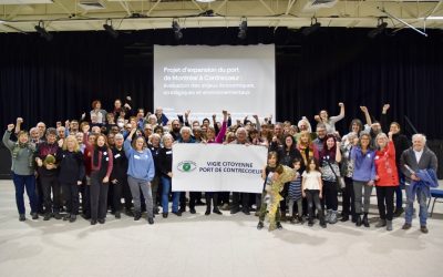 Vigie,citoyenne,port,Contrecoeur,respect,lois,environnementales,municipaux,impacts,plans,économique,social,rencontre,public,assainissement,comité,transports,métaux,toxiques,signe