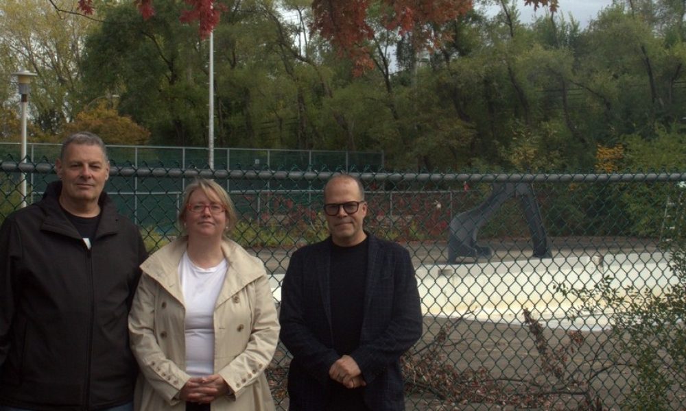 Trois candidats unis pour reconstruire la piscine du parc Préville