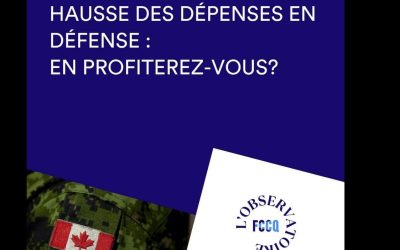 Les Chambres de commerce presse Ottawa d’aider à développer la défense