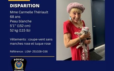 La police de Longueuil tente de retrouver une femme disparue