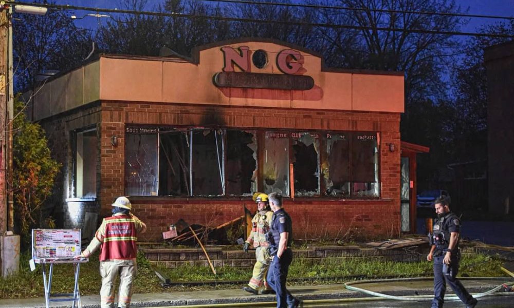 Incendie sur la rue Saint-Charles Ouest à Longueuil