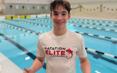 fm1033,jeune,nageur,Longueuil,record,provincial,nage,adepte,marque,vigueur,élève,passage,débuts,programme,sportif,locale,études,sports,efficacité,référence