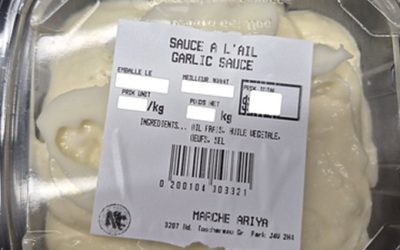 Article: Une sauce à l’ail vendue à Longueuil rappelée