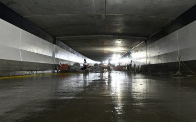travaux,tunnel,cap,automne,chantier,étape,direction,Montréal,respect,béton,coulé,murs,voiûte,service,remise,panneaux,peinture,équipements,finition