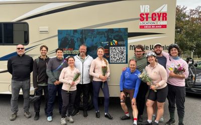 Article: Des cyclistes font 700 km pour Carrefour pour Elle