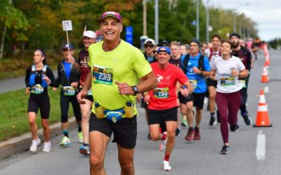 Coureurs lors d'un demi-marathon