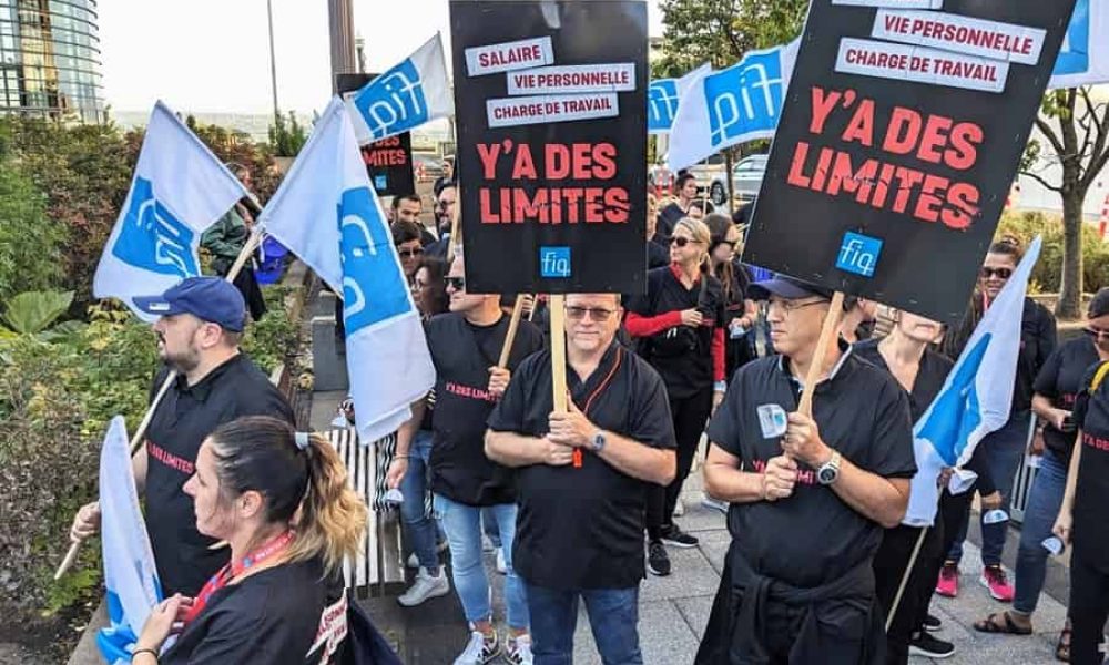 Le Front commun regroupe les plus grands syndicats du Québec dans le cadre des négociations pour renouveler leur contrat de travail. Photo : Facebook