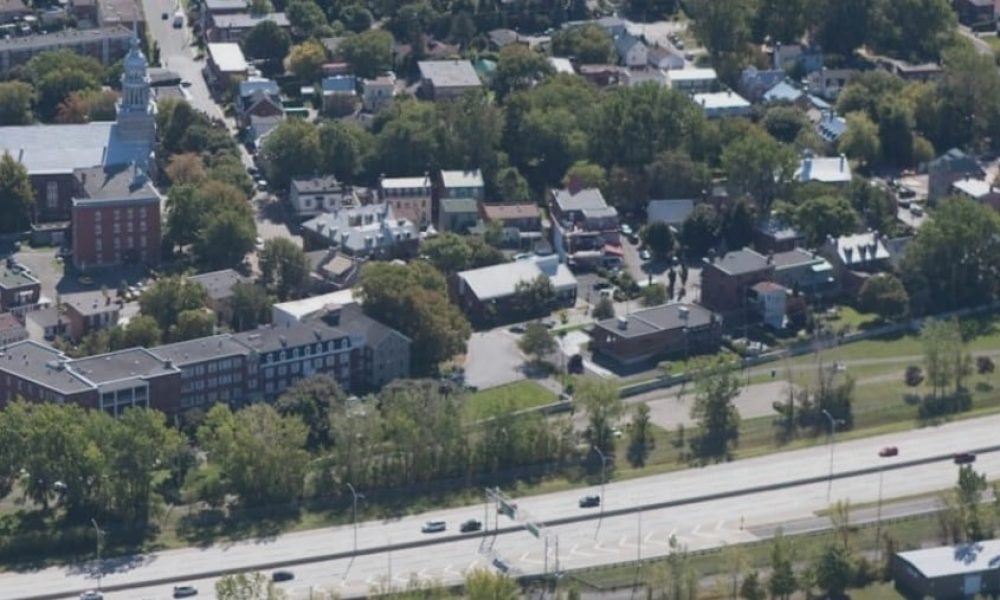 Ville de La Prairie à vol d'oiseau