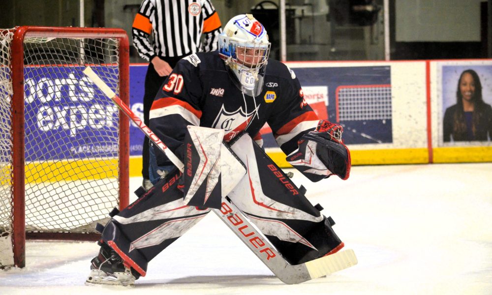Mathis Lacroix-Goulet poursuit sa carrière dans la NCAA. Photo: Justin Gervais - FM 103,3