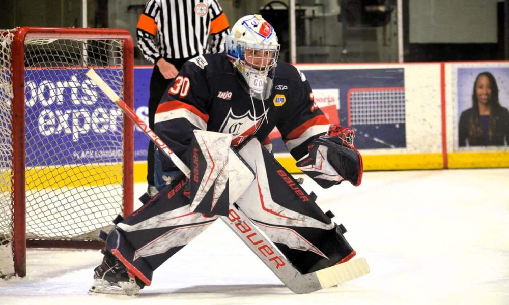 Mathis Lacroix-Goulet poursuit sa carrière dans la NCAA. Photo: Justin Gervais - FM 103,3