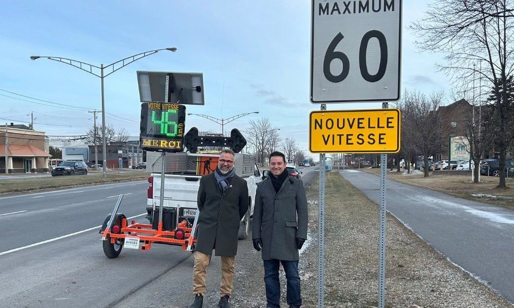 Vitesse réduite sur Sir-Wilfrid-Laurier à Mont-Saint-Hilaire