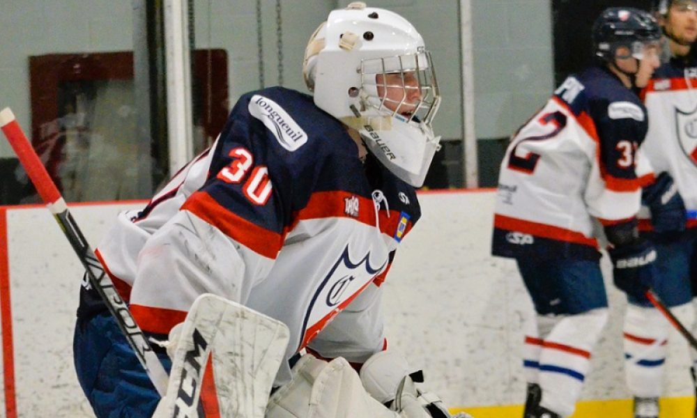 Le gardien du CF, Mathis Lacroix-Goulet. Photo: Justin Gervais