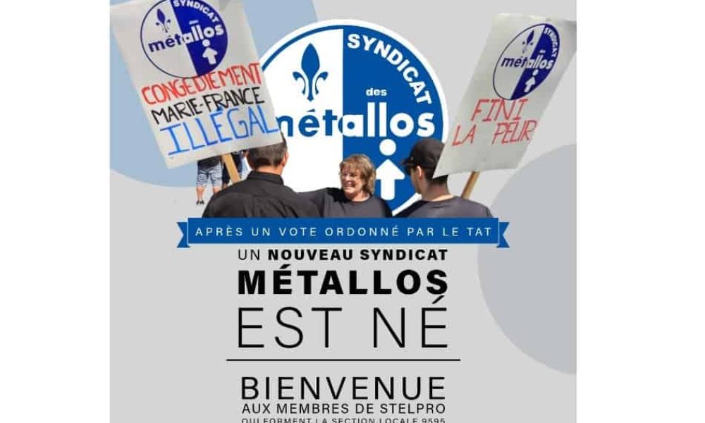 Les travailleurs de Stelpro joignent les rangs des Metallos