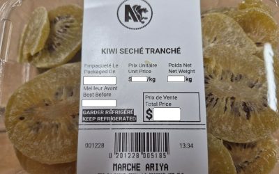Article: Des fruits séchés manufacturés à La Prairie contiennent des allergènes