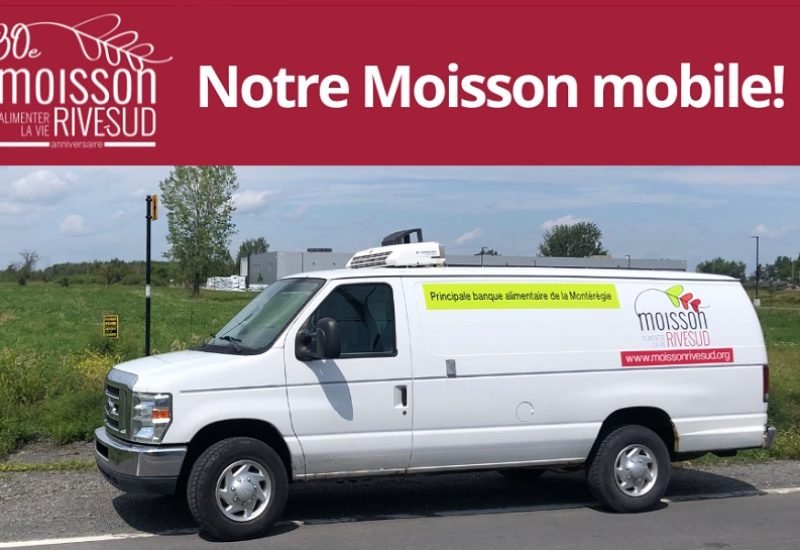 Moisson Rive-Sud met un véhicule sur les routes pour ses donateurs