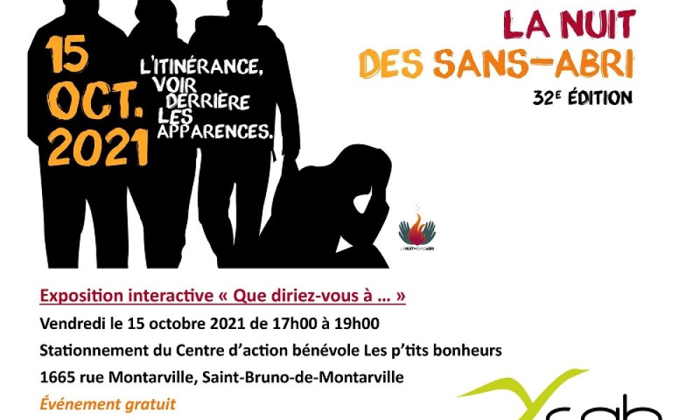 Une exposition pour démystifier l’itinérance à Saint-Bruno