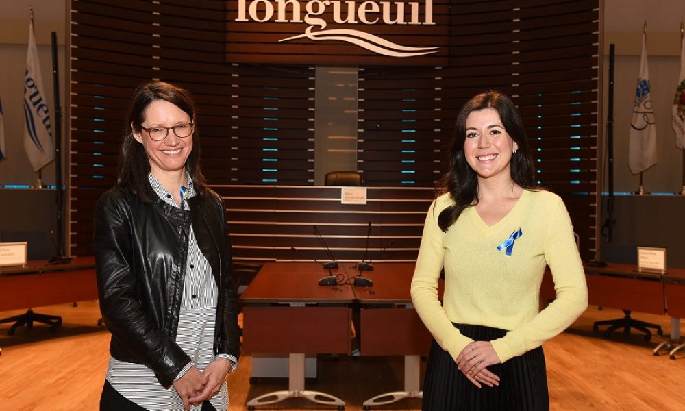 (À gauche) Julie Caron-Malenfant s’attaquera au dossier des feux extérieurs au bois. Photo : Ville de Longueuil