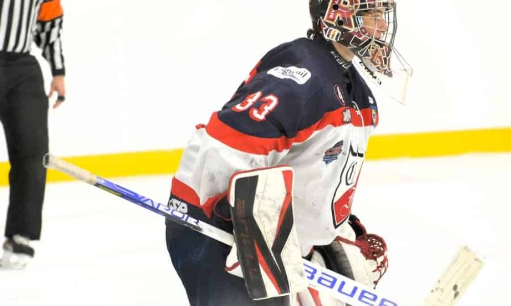 Gardien de but de hockey sur la glace