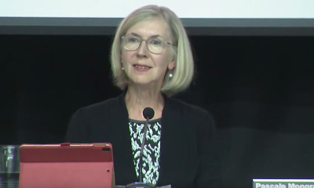 La mairesse, Pascale Mongrain. Photo: Capture d'écran