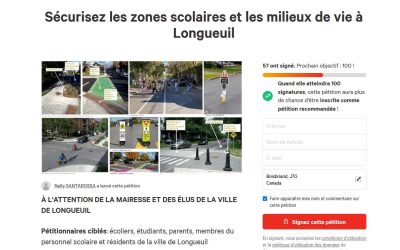 Une pétition pour sécuriser les zones scolaires de Longueuil