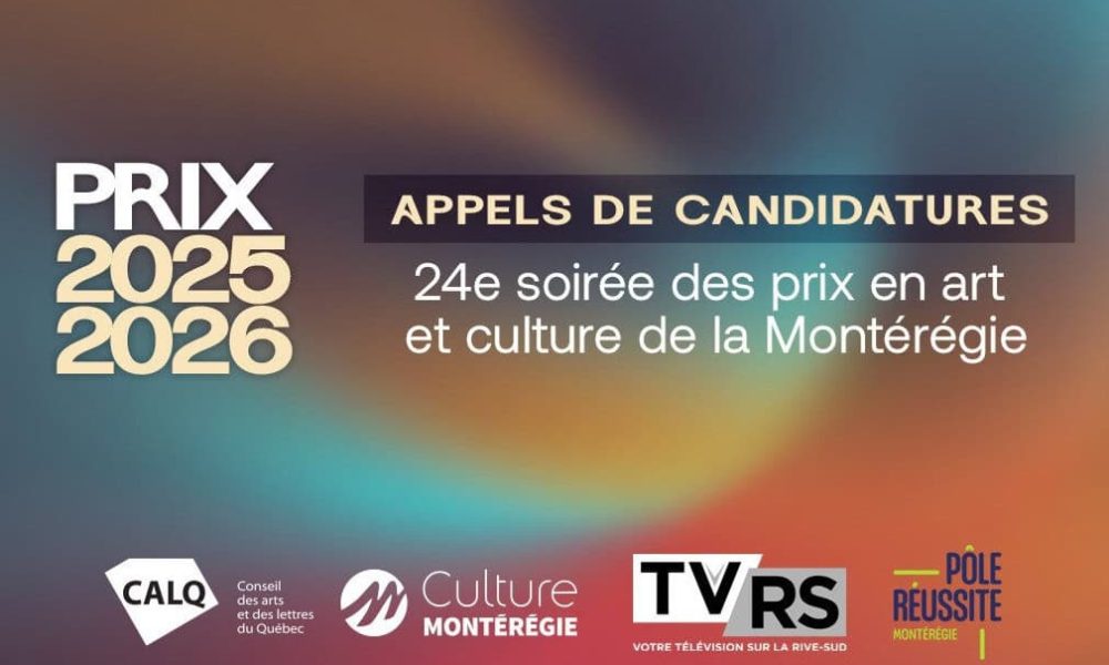 Culture Montérégie invite à s'inscrire aux prix en art et culture