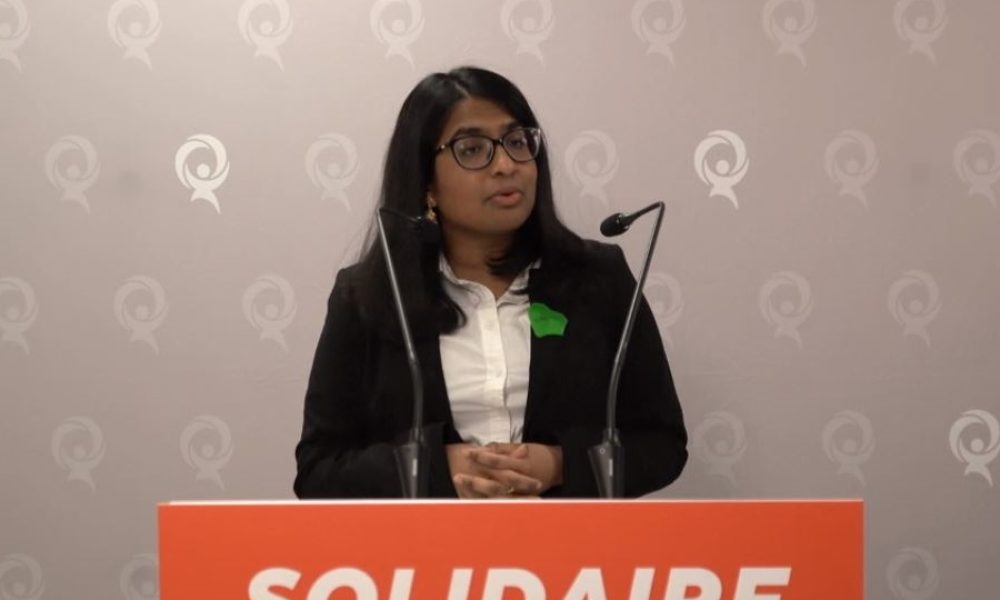 Québec Solidaire présente sa candidate aux partielles dans Marie-Victorin
