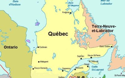 Des zones aux couleurs plus pâles au Québec