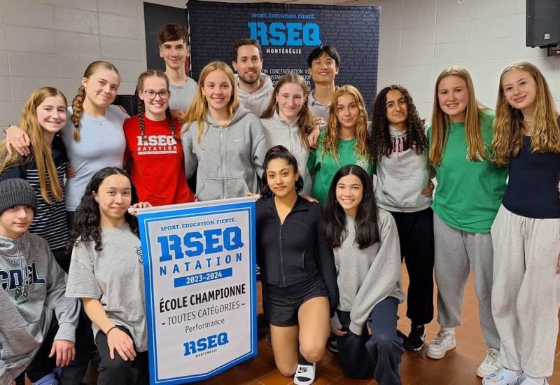 Le Collège Durocher au premier rang du RSEQ Montérégie en natation