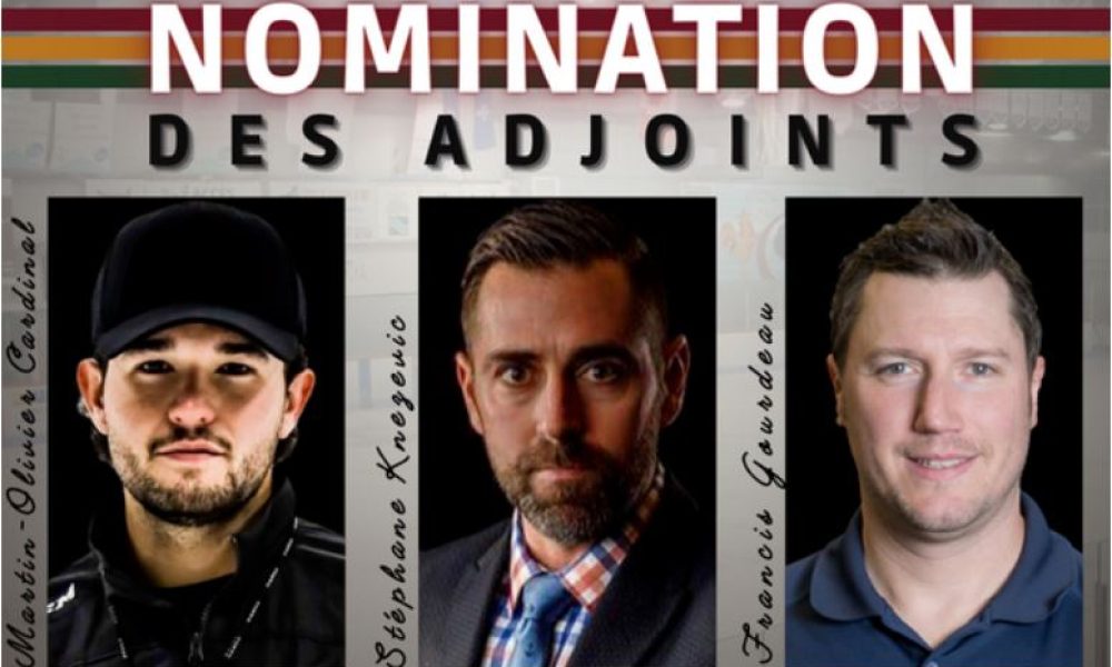 Francis Gourdeau, Martin-Olivier Cardinal et Stéphane Kneze-vic font dorénavant partie de l’équipe du personnel. Photo: Site web Riverains