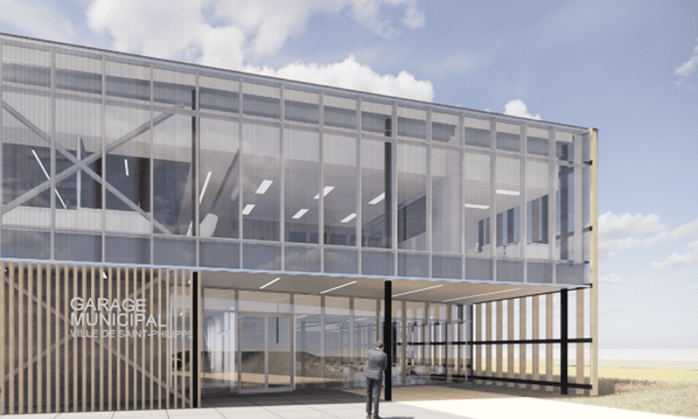 Esquisse des futurs ateliers municipaux. Photo: Archives