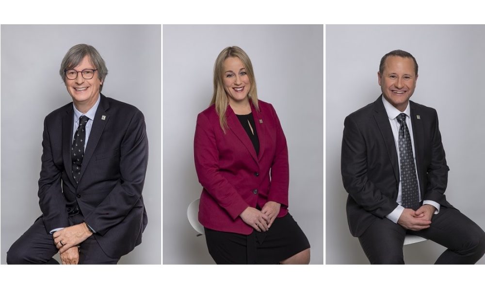 De gauche à droite: Pierre Bernardin, Mélanie Brisson et Patrick Quirion. Photo