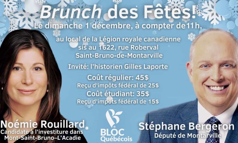 Le brunch du Bloc Québécois de Montarville revient pour sa 3e édition