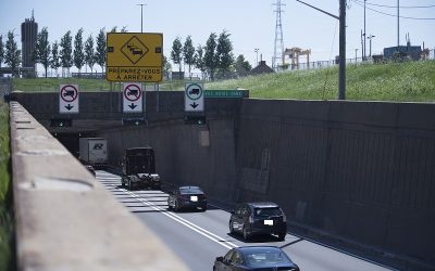 Les automobilistes devront s’armer de patience s’ils utilisent le pont-tunnel en raison des travaux majeurs des prochaines années. Photo : Archives