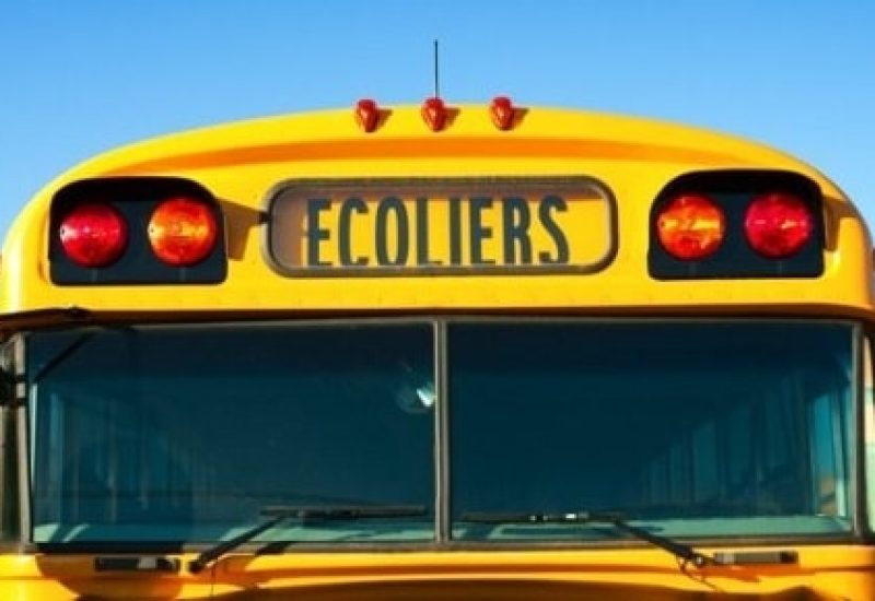 Autobus scolaire vu de face