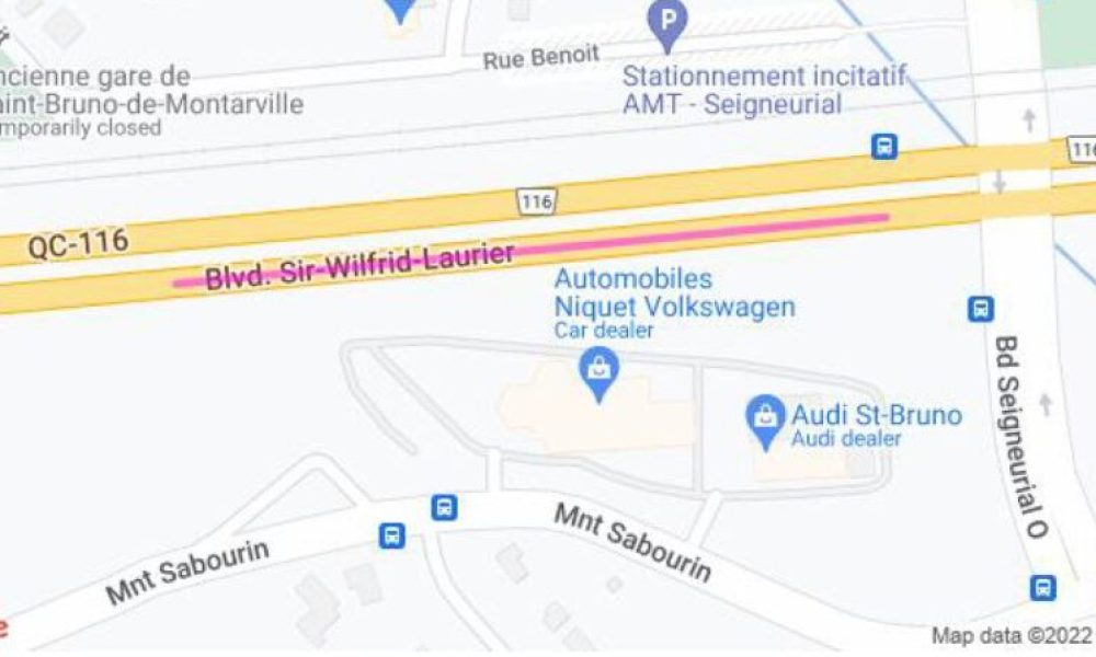 Les travaux pourraient durer jusqu’à deux semaines. Photo: Ville de Saint-Bruno