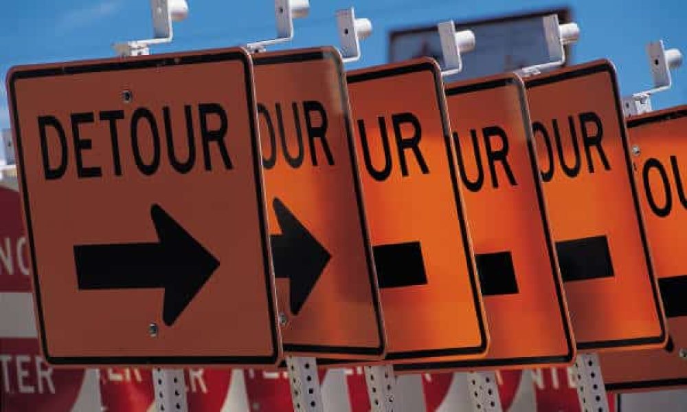 photo of multiple signs