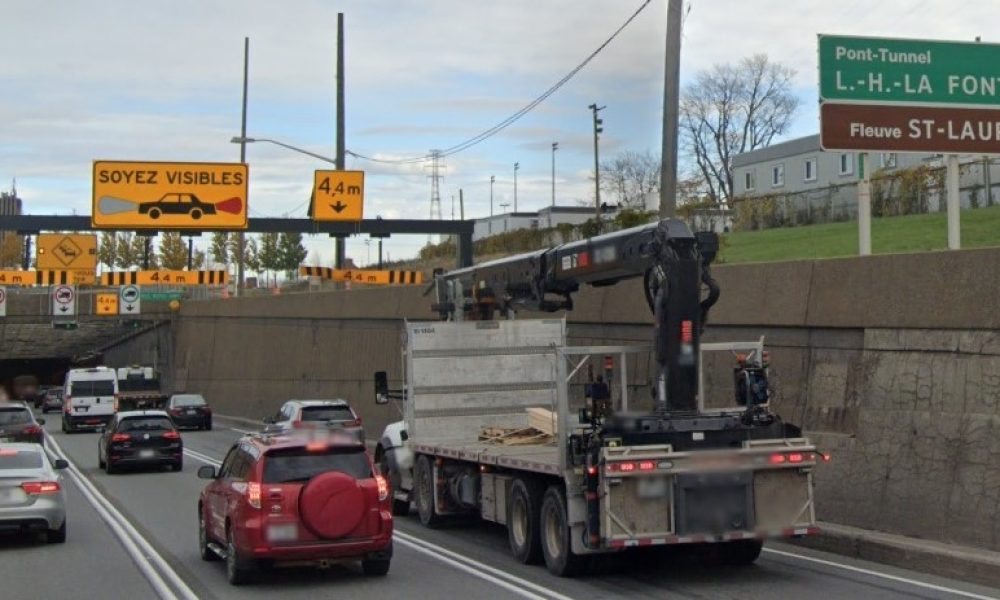 Le tunnel fermé vers la Rive-Sud ce week-end