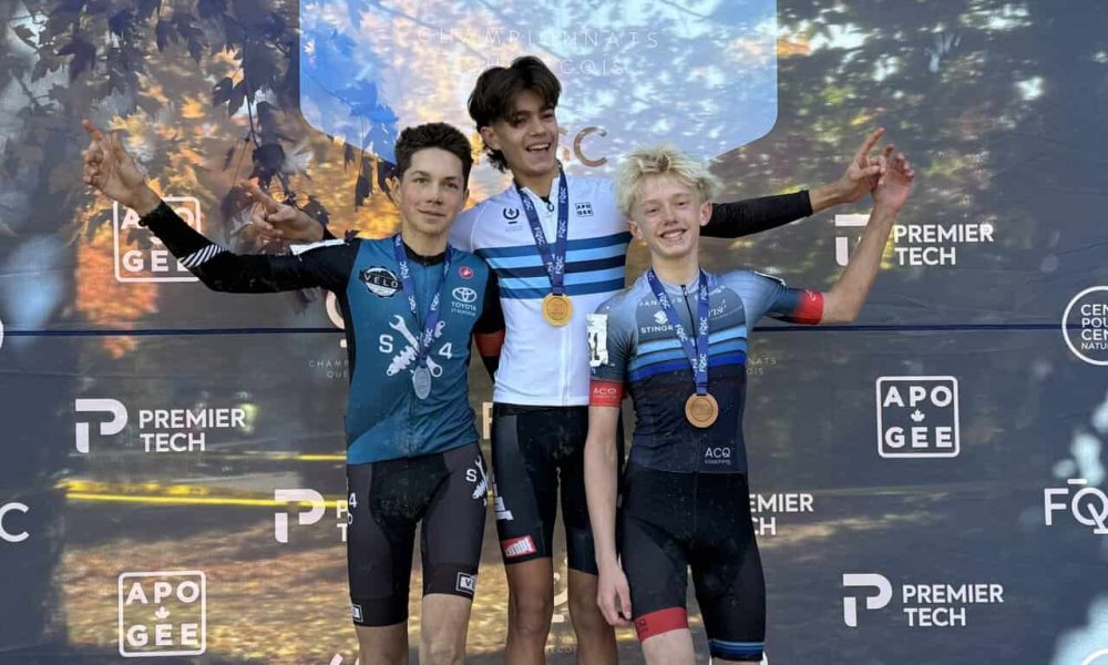 Des cyclistes montérégiens rapportent des médailles à la maison