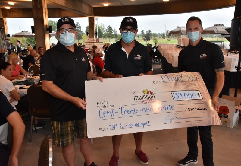 Moisson Rive-Sud amasse 145 000$ grâce à son tournoi de golf