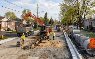 chantiers,routières,Saint-Constant,ville,moderniser,plan,réfection,rues,réseau,bassin,secteur,aqueduc,chaussée,projet,municipalité,assurer
